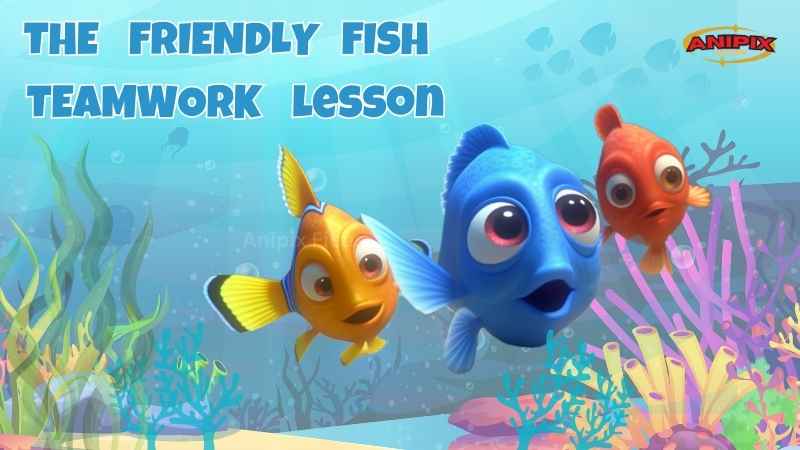 The friendly Fish Team Work